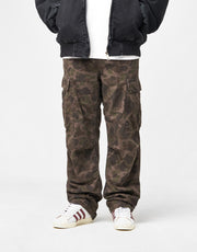 Carhartt WIP Duck Cargo Pant - Camo Duck/Green/Porphyry (Garment Dyed)