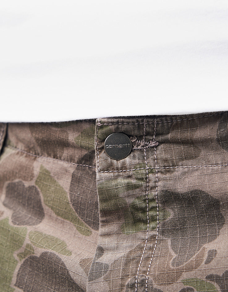 Carhartt WIP Duck Cargo Pant - Camo Duck/Green/Porphyry (Garment Dyed)