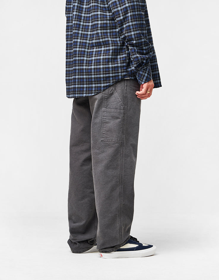 Carhartt WIP Single Knee Pant - Graphite (Stone Canvas)