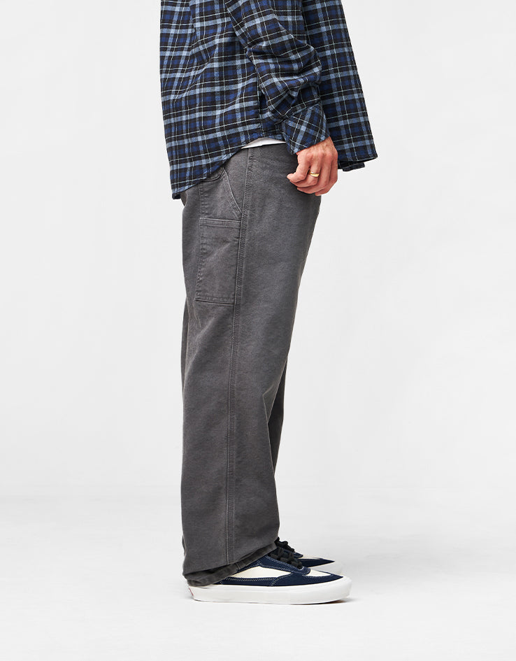 Carhartt WIP Single Knee Pant - Graphite (Stone Canvas)