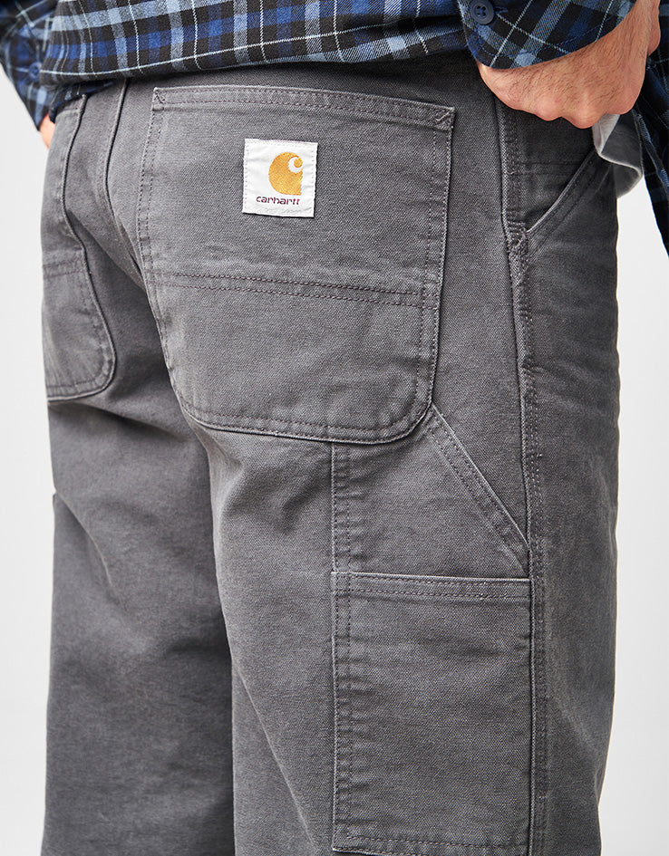 Carhartt WIP Single Knee Pant - Graphite (Stone Canvas)