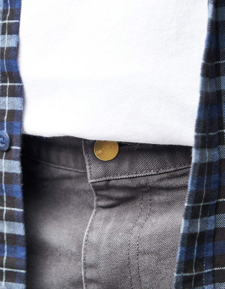 Carhartt WIP Single Knee Pant - Graphite (Stone Canvas)