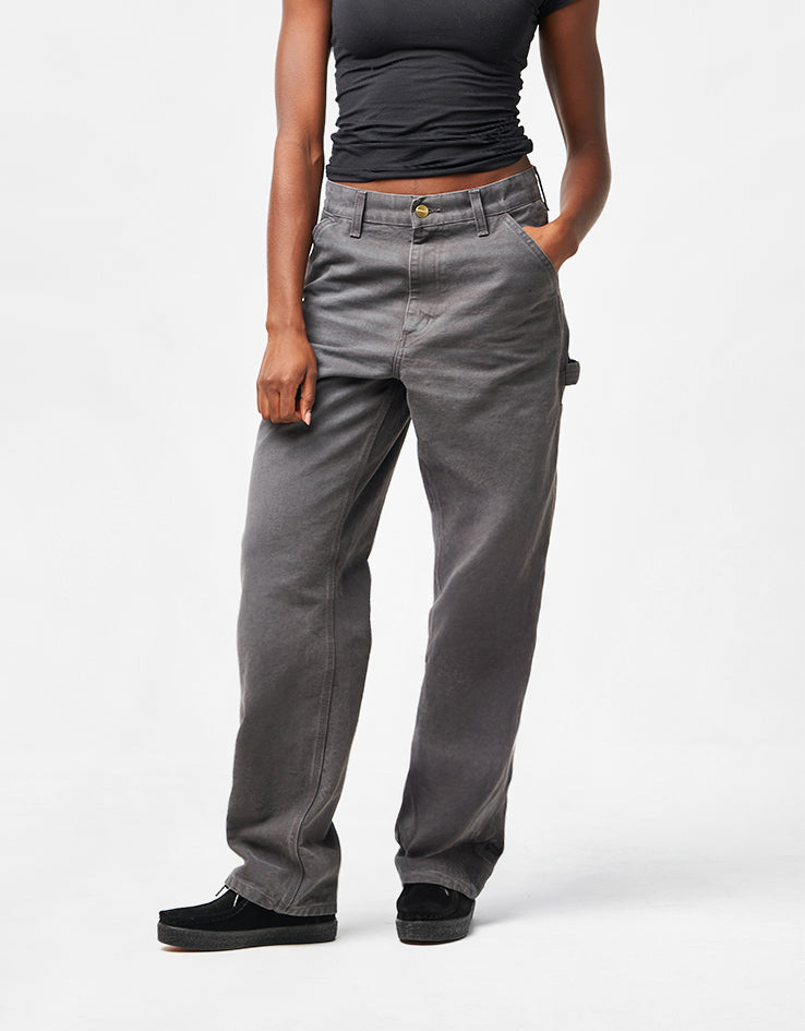 Carhartt WIP Single Knee Pant - Graphite (Stone Canvas)