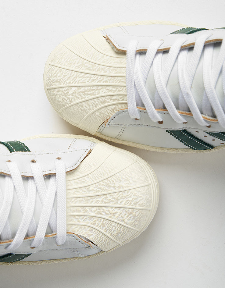adidas Pro Model 80 ADV Skate Shoes - Crystal White/Collegiate Green/Off White