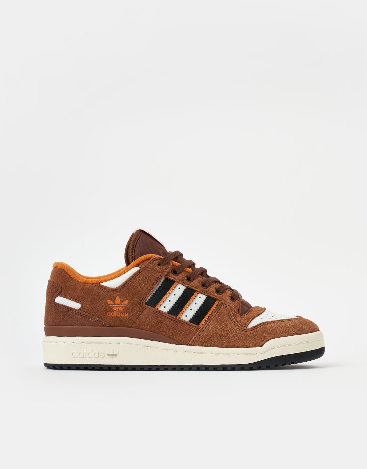 adidas Forum 84 Low ADV Skate Shoes - Crystal White/Core Black/Rustic Orange