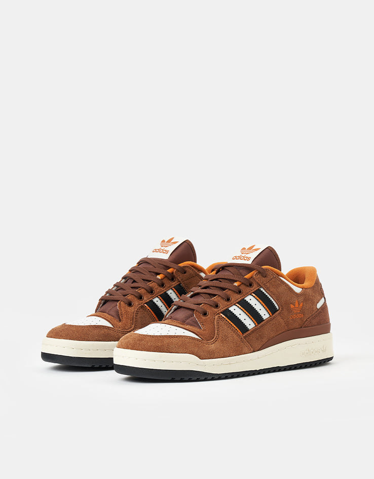 adidas Forum 84 Low ADV Skate Shoes - Crystal White/Core Black/Rustic Orange