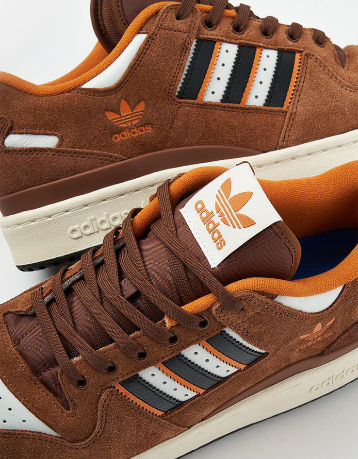 adidas Forum 84 Low ADV Skate Shoes - Crystal White/Core Black/Rustic Orange