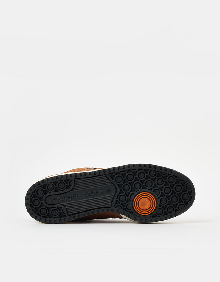 adidas Forum 84 Low ADV Skate Shoes - Crystal White/Core Black/Rustic Orange