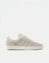 adidas Gazelle ADV Skate Shoes - Grey/Chalk White/Gold Metallic