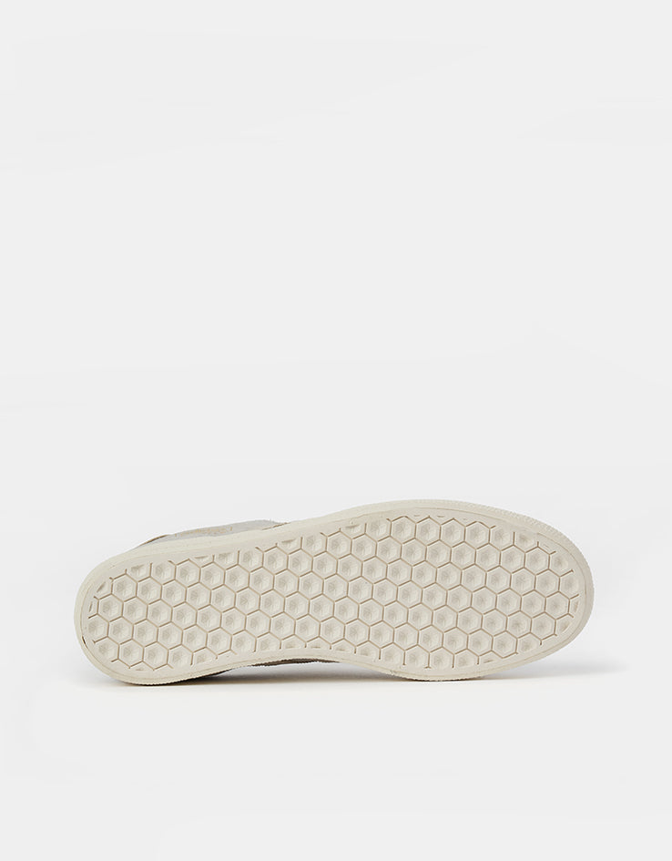 adidas Gazelle ADV Skate Shoes - Grey/Chalk White/Gold Metallic