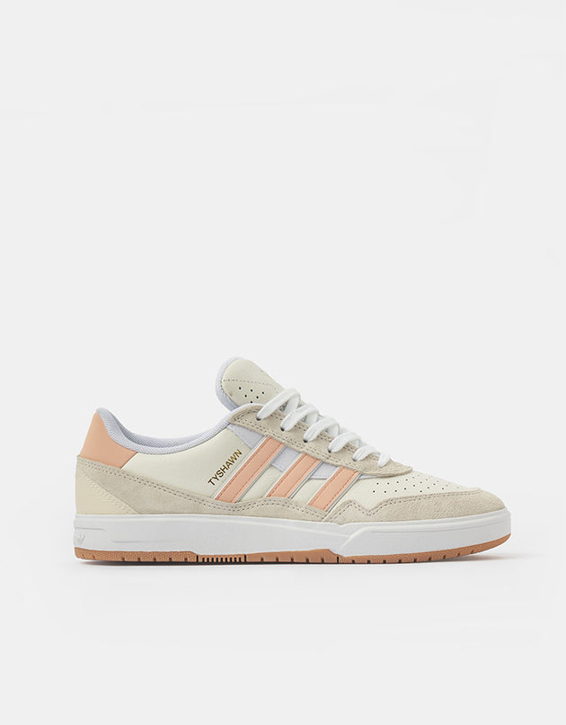 adidas Tyshawn II Skate Shoes - Wonder White/Powder Coral/Off White