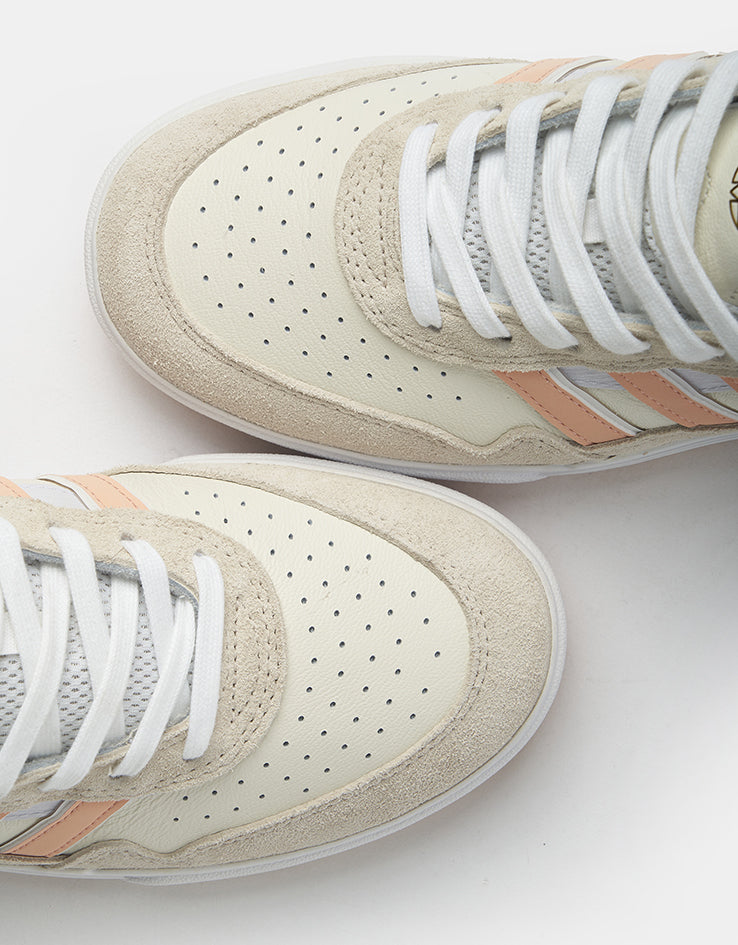 adidas Tyshawn II Skate Shoes - Wonder White/Powder Coral/Off White