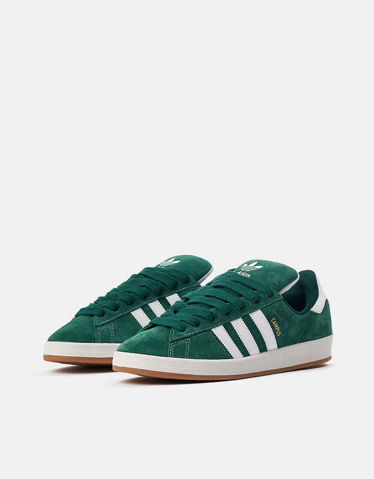 adidas Campus ADV Skate Shoes - Collegiate Green/White/White