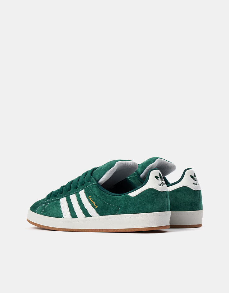 adidas Campus ADV Skate Shoes - Collegiate Green/White/White