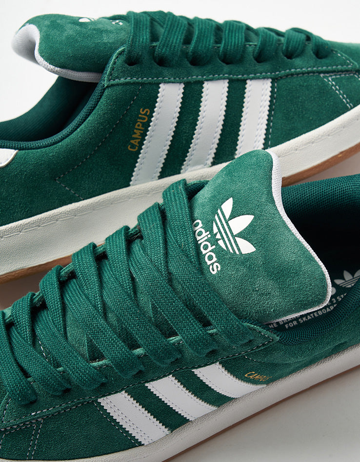 adidas Campus ADV Skate Shoes - Collegiate Green/White/White