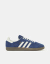 adidas Samba ADV Skate Shoes - Dark Blue/Grey/Gum