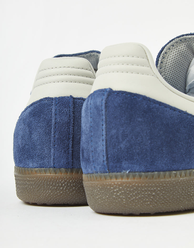 adidas Samba ADV Skate Shoes - Dark Blue/Grey/Gum