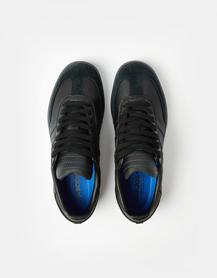 adidas Samba ADV Skate Shoes - Core Black/Core Black/Team Royal Blue