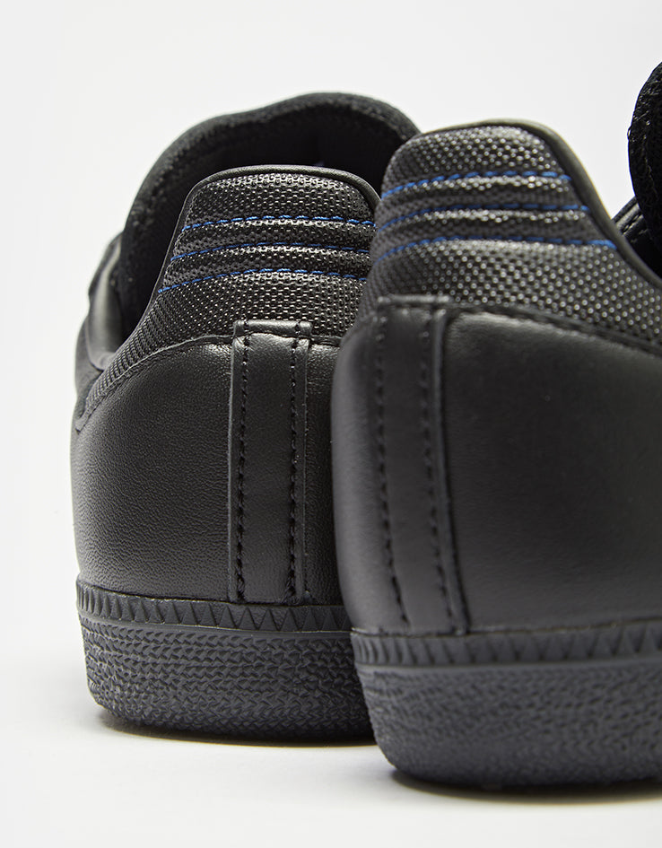 adidas Samba ADV Skate Shoes - Core Black/Core Black/Team Royal Blue