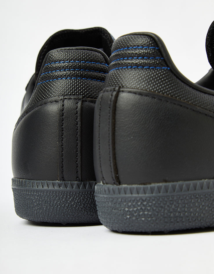 adidas Samba ADV Skate Shoes - Core Black/Core Black/Team Royal Blue