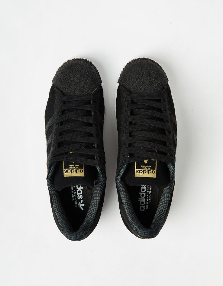 adidas Superstar ADV Skate Shoes - Core Black/Core Black/White