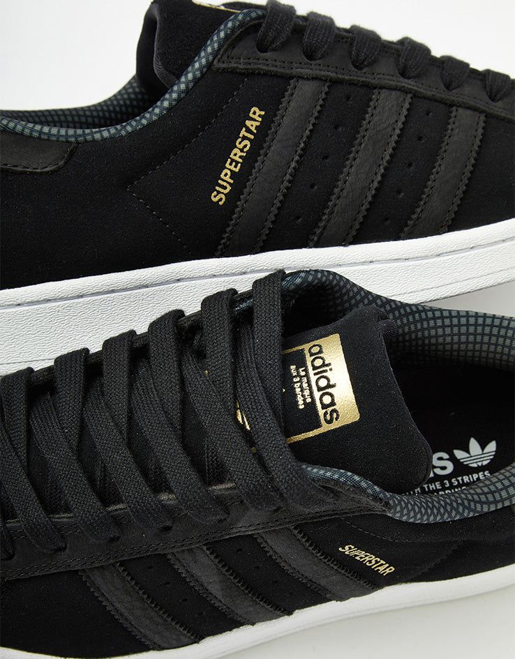 adidas Superstar ADV Skate Shoes - Core Black/Core Black/White