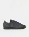 adidas Superstar ADV Skate Shoes - Carbon/Carbon/Collegiate Purple
