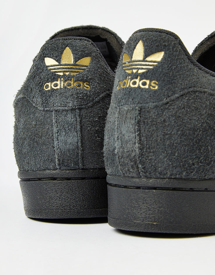 adidas Superstar ADV Skate Shoes - Carbon/Carbon/Collegiate Purple