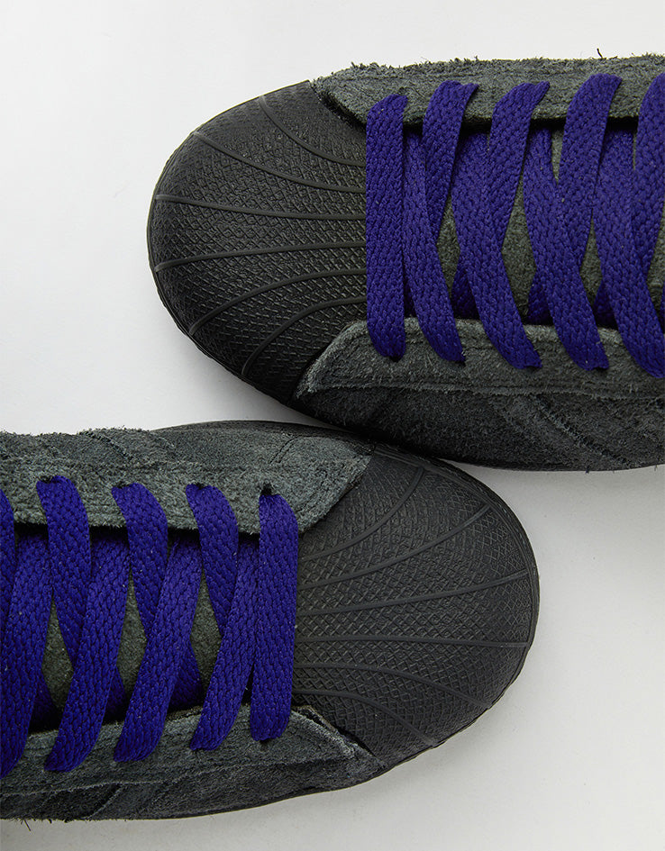 adidas Superstar ADV Skate Shoes - Carbon/Carbon/Collegiate Purple