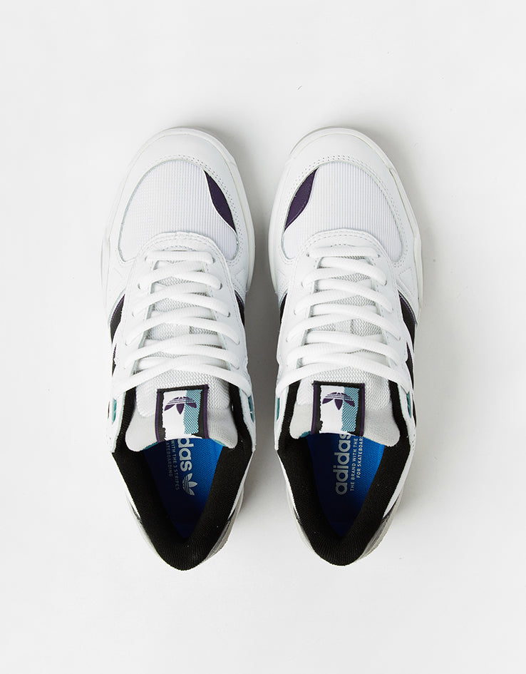 adidas Tekkira Cup Skate Shoes - White/Core Black/Aurora Plum