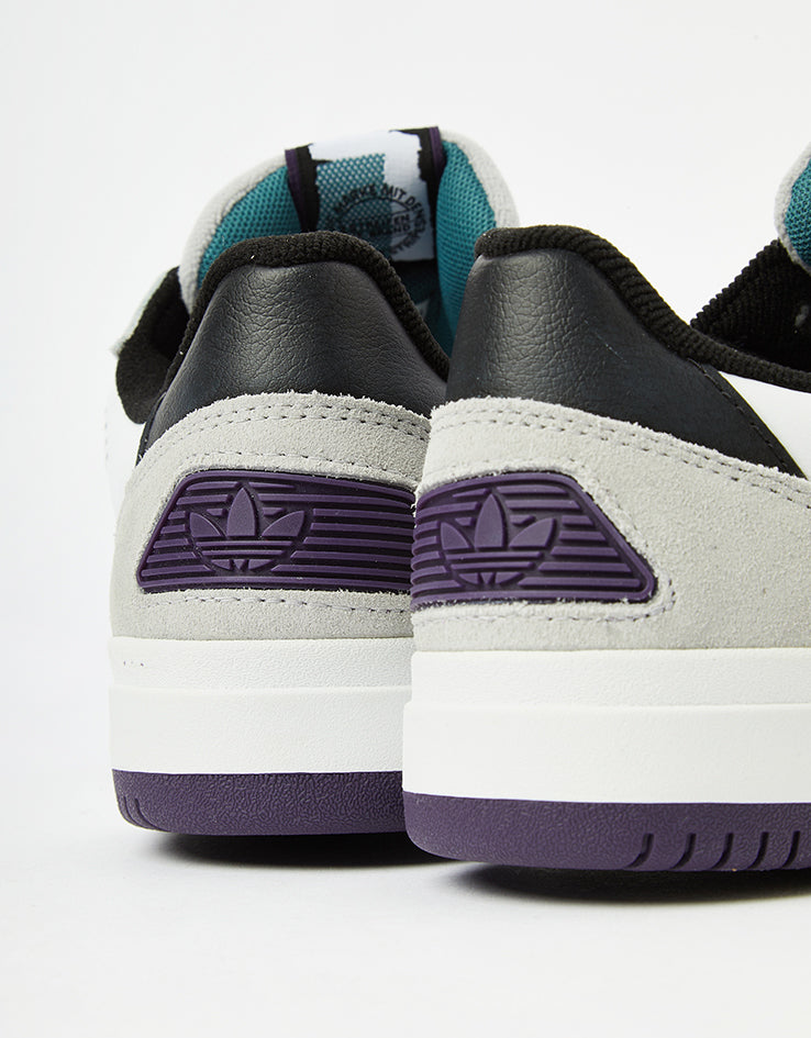 adidas Tekkira Cup Skate Shoes - White/Core Black/Aurora Plum