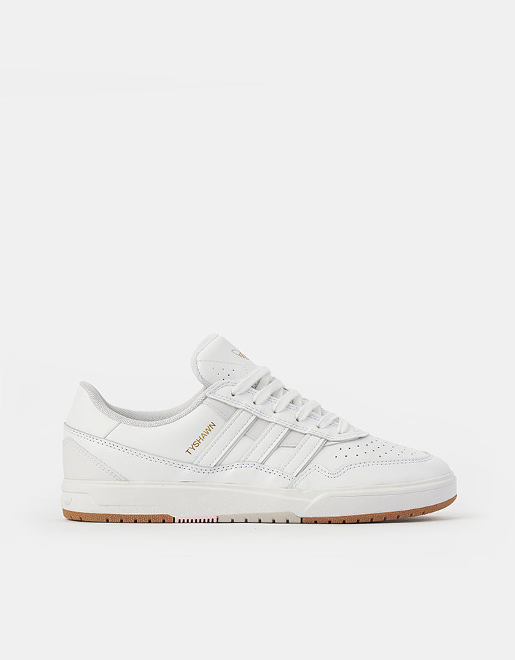 adidas Tyshawn II Skate Shoes - White/White/Gum