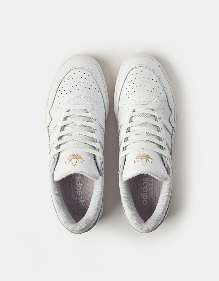 adidas Tyshawn II Skate Shoes - White/White/Gum