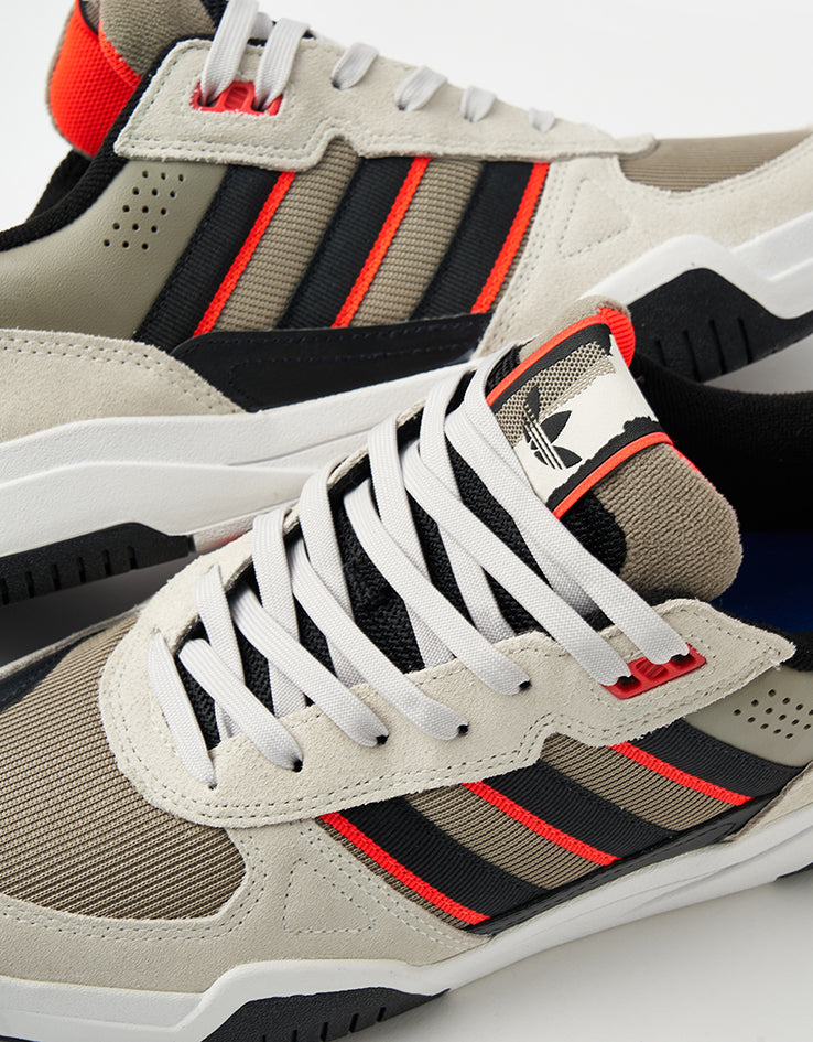 adidas Tekkira Cup Skate Shoes - Orbit Grey/Core Black/Solar Red