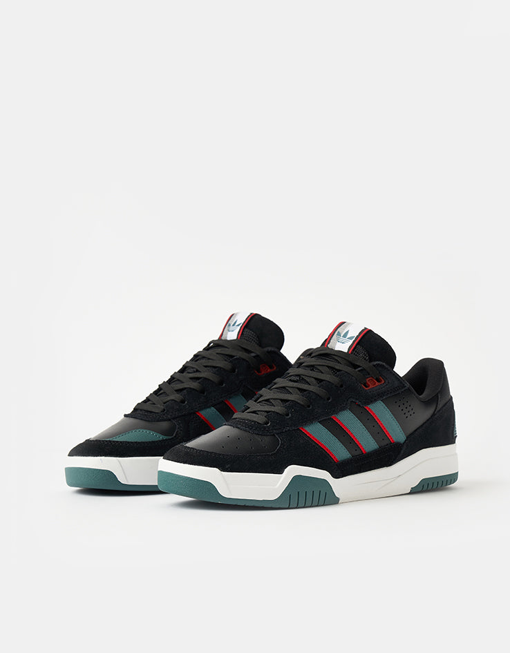 adidas Tekkira Cup Skate Shoes - Core Black/Preloved Teal/Better Scarlet