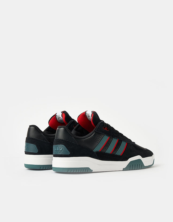adidas Tekkira Cup Skate Shoes - Core Black/Preloved Teal/Better Scarlet