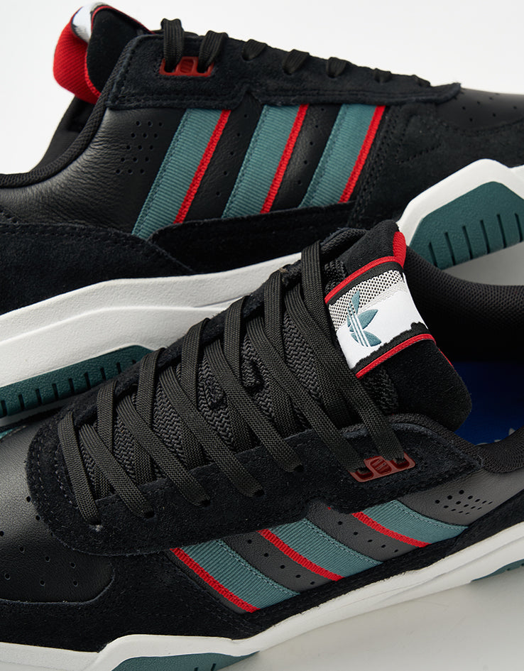 adidas Tekkira Cup Skate Shoes - Core Black/Preloved Teal/Better Scarlet