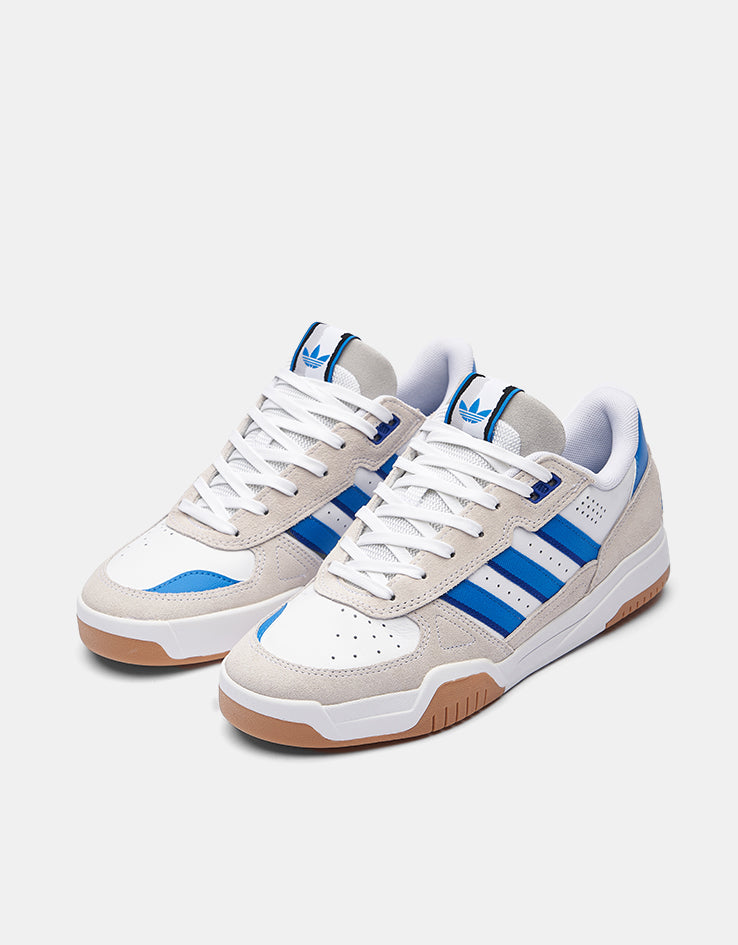 adidas Tekkira Cup Skate Shoes - White/Bright Blue/Lucid Blue