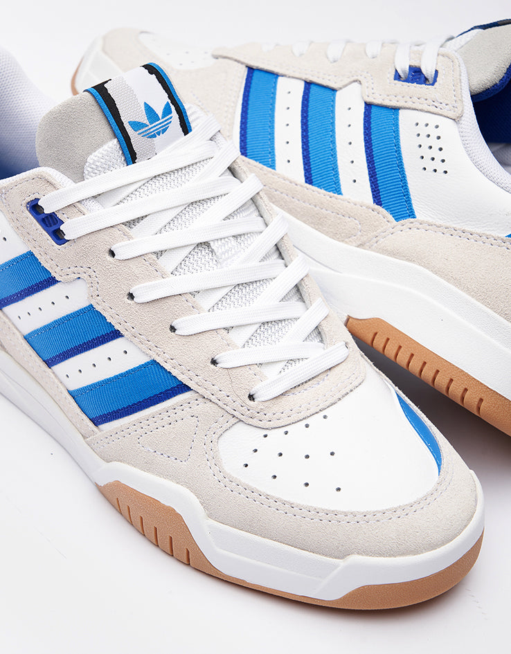 adidas Tekkira Cup Skate Shoes - White/Bright Blue/Lucid Blue