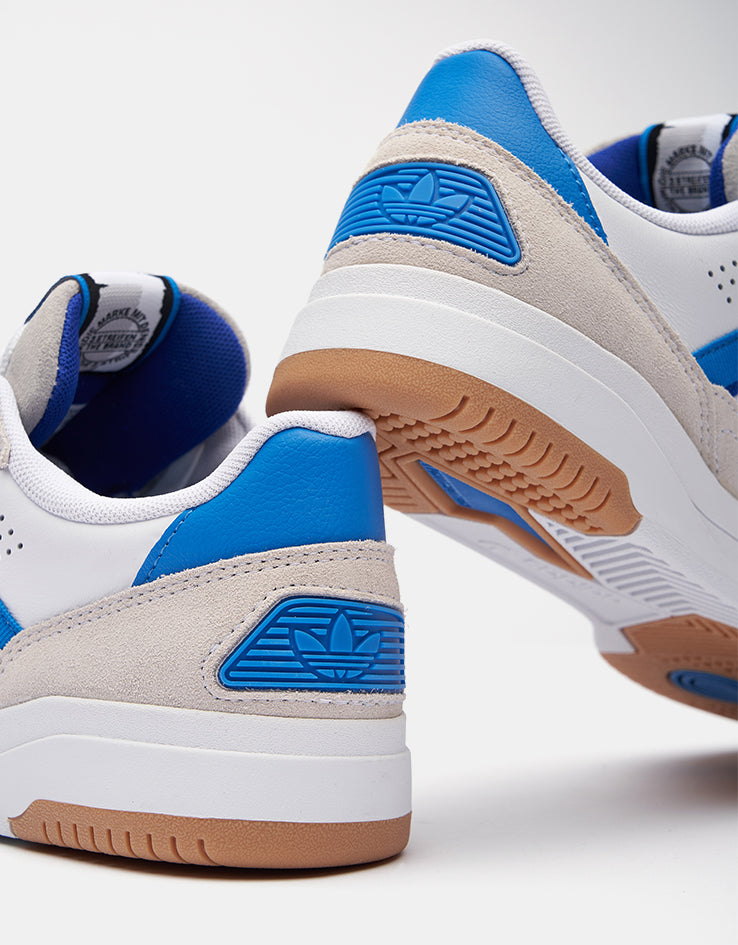 adidas Tekkira Cup Skate Shoes - White/Bright Blue/Lucid Blue