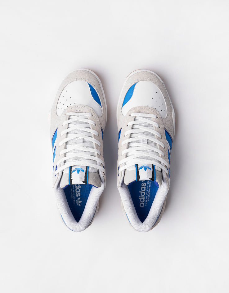 adidas Tekkira Cup Skate Shoes - White/Bright Blue/Lucid Blue