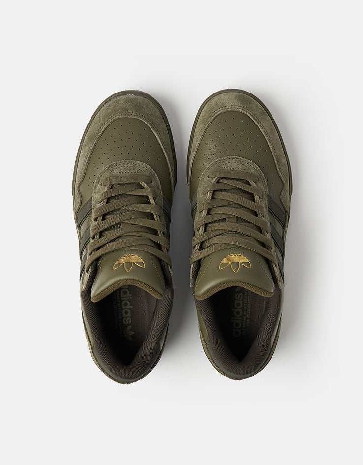 adidas Tyshawn II Skate Shoes - Olive Strata/Shadow Olive/Gum
