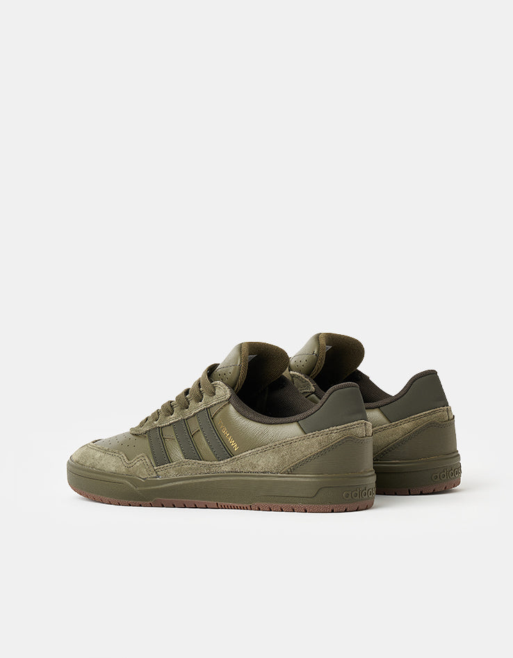 adidas Tyshawn II Skate Shoes - Olive Strata/Shadow Olive/Gum