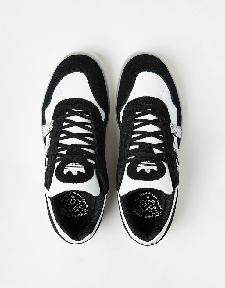 adidas x Gustav Tønnesen Aloha Super Skate Shoes - Core Black/White/Chalk White