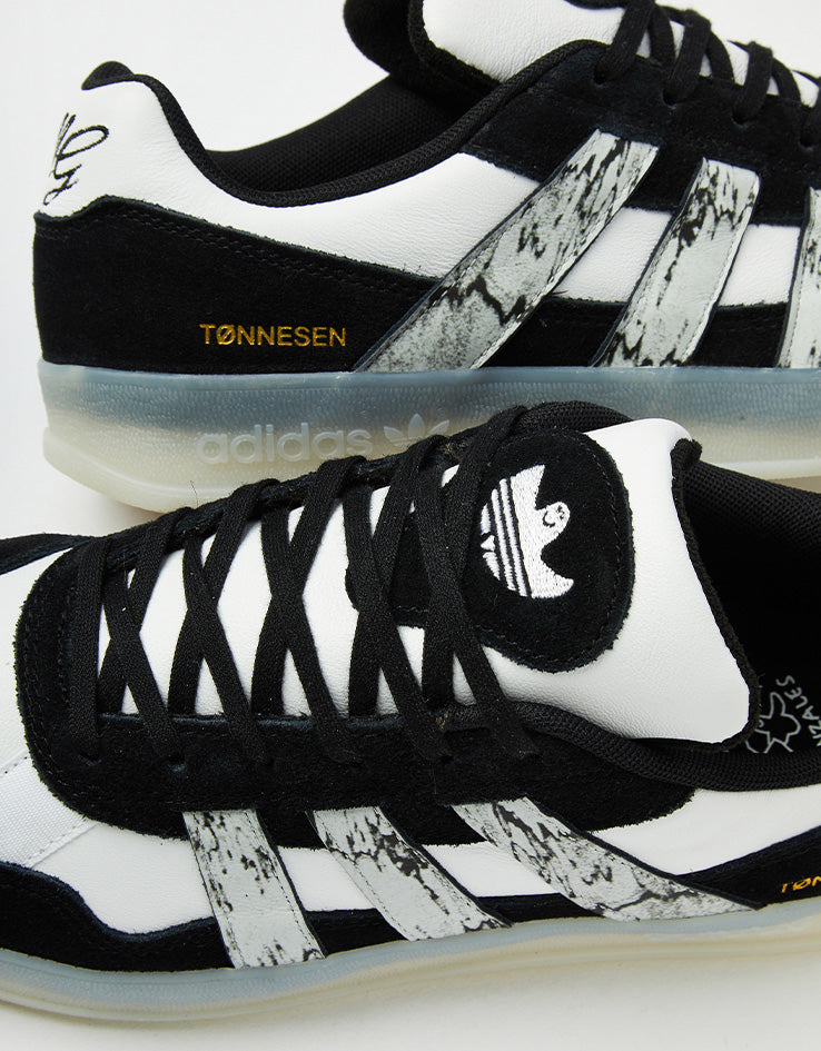 adidas x Gustav Tønnesen Aloha Super Skate Shoes - Core Black/White/Chalk White