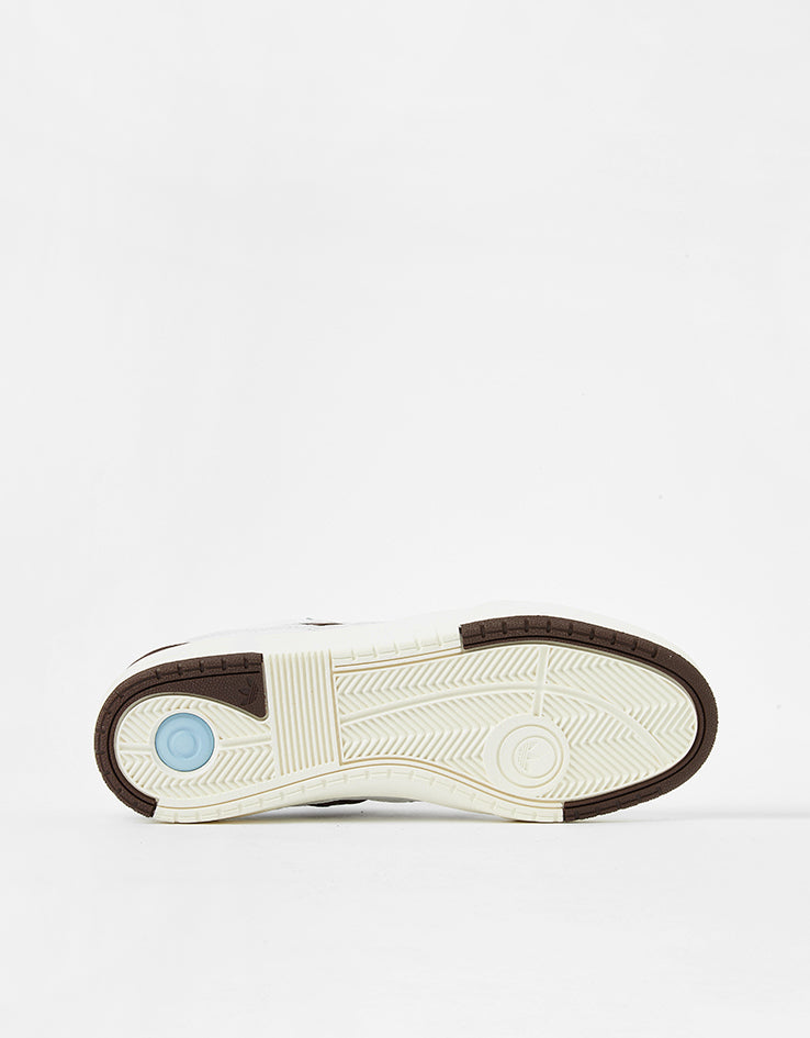 adidas x Zach Saraceno Tyshawn II Skate Shoes - Crystal White/Shadow Brown/Off White