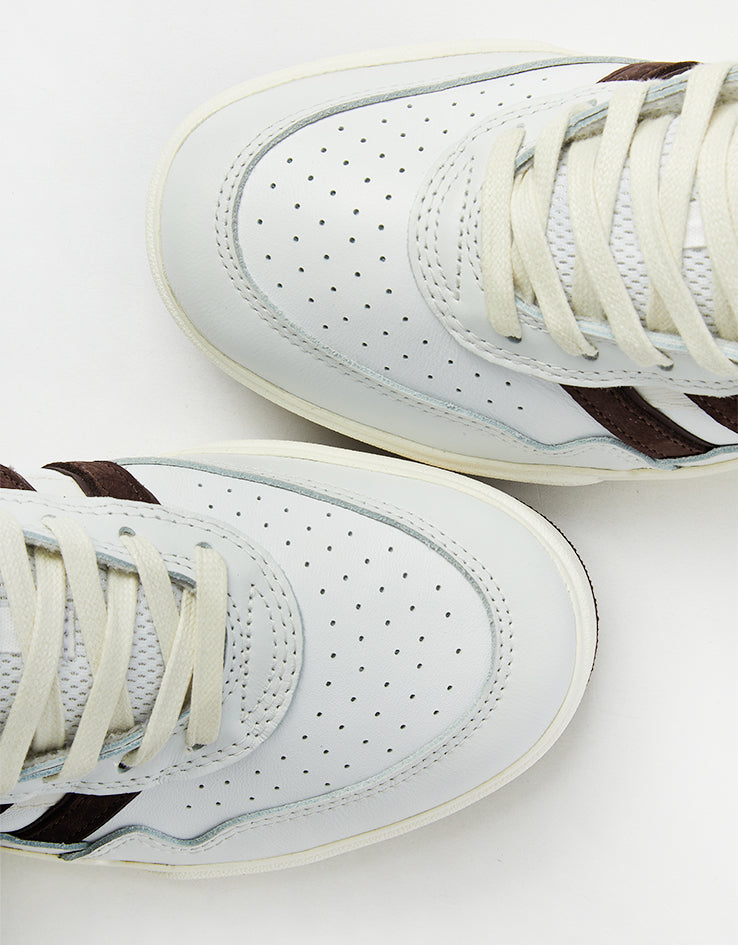 adidas x Zach Saraceno Tyshawn II Skate Shoes - Crystal White/Shadow Brown/Off White