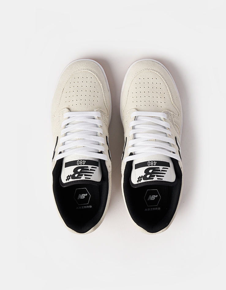 New Balance Numeric 480 Skate Shoes - White/Black/Gum