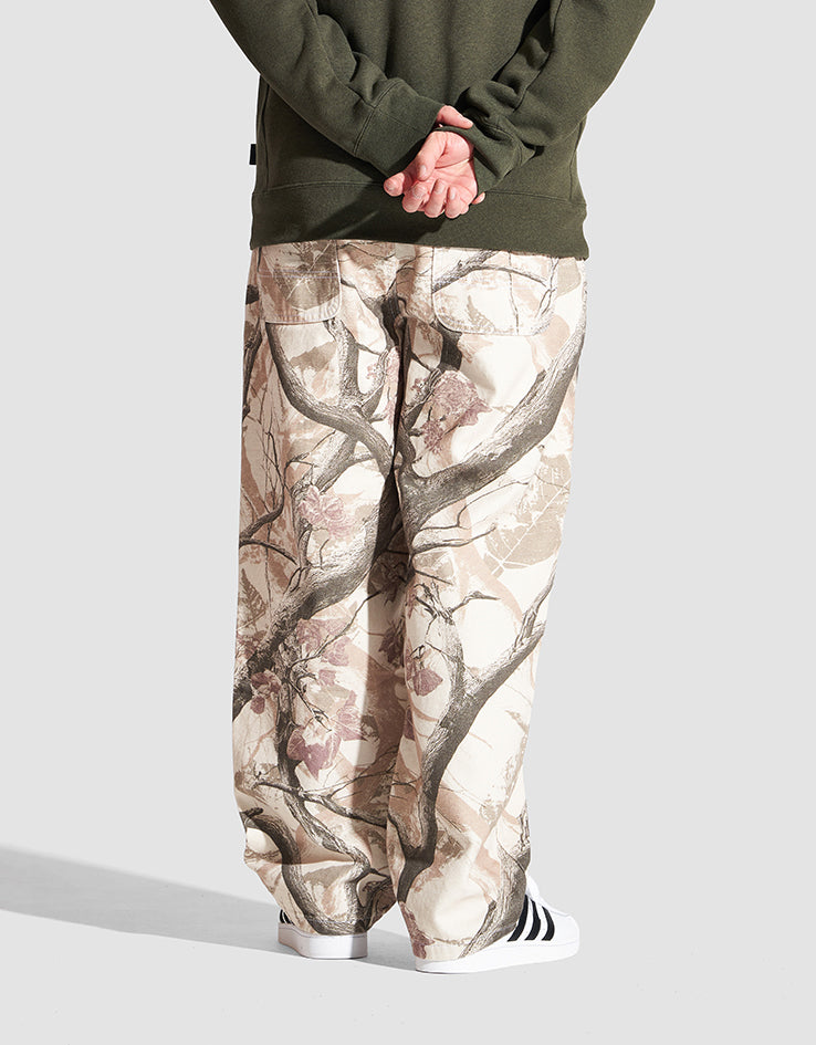 Route One Super Baggy Canvas Pants - Tree Camo (Brown)
