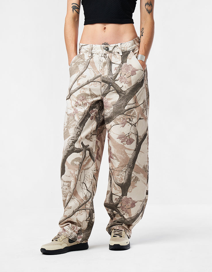 Route One Super Baggy Canvas Pants - Tree Camo (Brown)